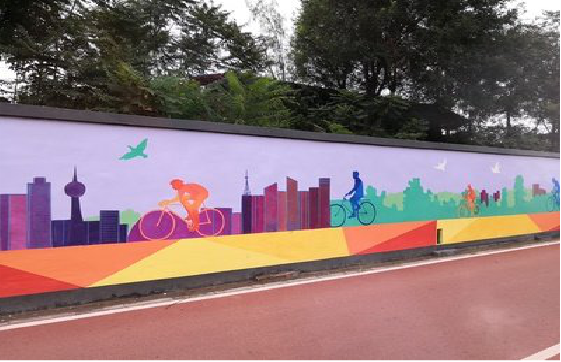 龙岩墙体彩绘-围墙