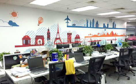 龙岩教你设计办公室墙绘的方法。