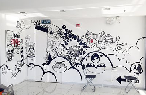 龙岩手绘墙并非传统涂鸦。